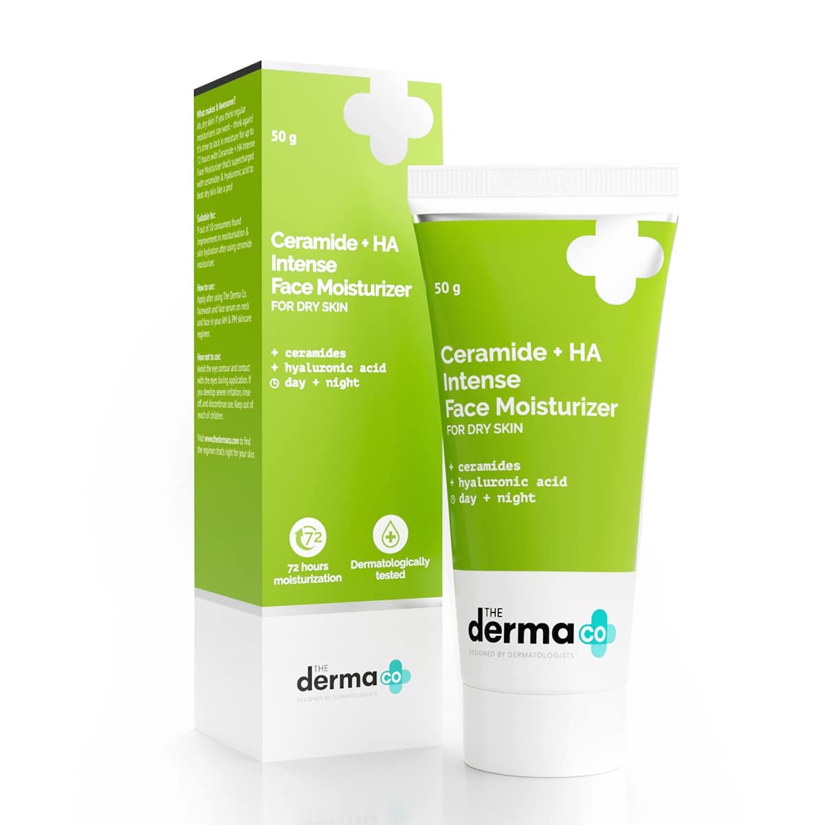 Ceramide + HA Intense Moisturizer Cream 50 gm pack