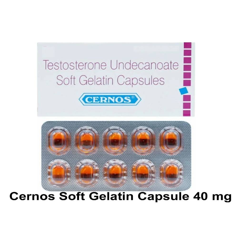 Testosterons Testheal 40 Soft Gelatin Caps Cernos - Image 2