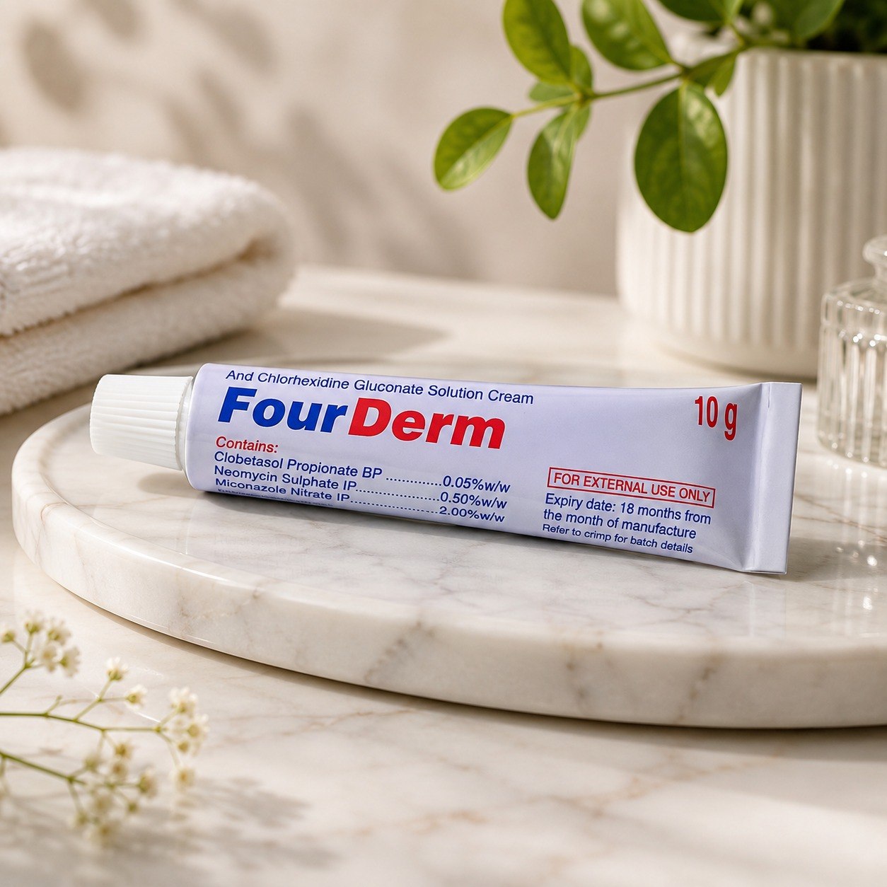 Fordermo Tube of 10 gm Cream For Reduces redness, swelling, and itchiness