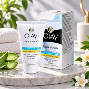 Natural Aura Vitamin B3, Pro B5, E With Uv Protection Cream ,40 Gm