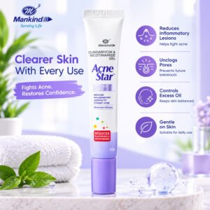 Acne-star Gel helps treat clear acne-pimples 20gm